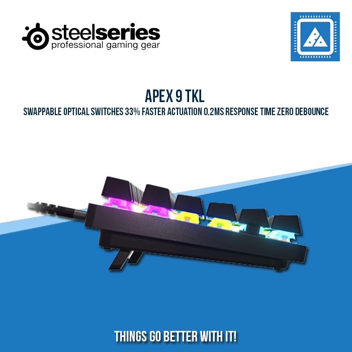 STEELSERIES APEX 9 TKL RGB MECHANICAL GAMING KEYBOARD STEELSERIES APEX 9 TKL RGB MECHANICAL GAMING KEYBOARD